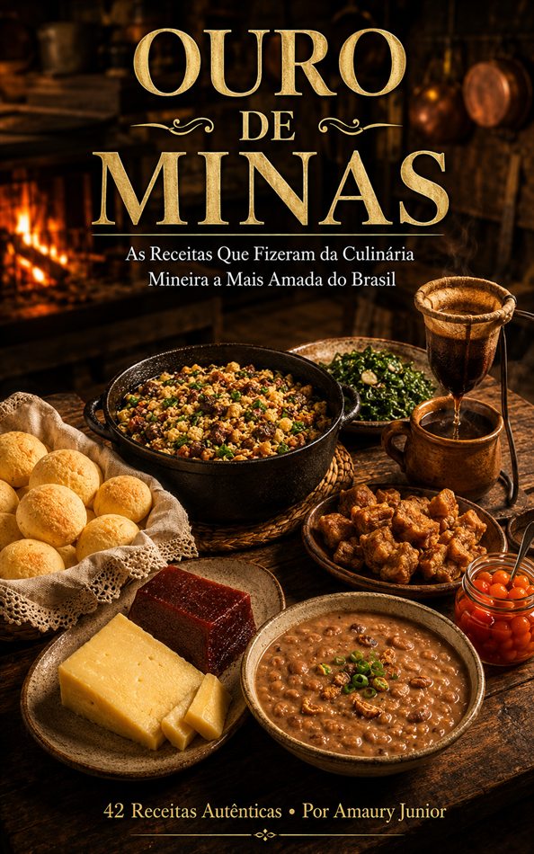 Capa do e-book Ouro de Minas — receitas de Minas Gerais